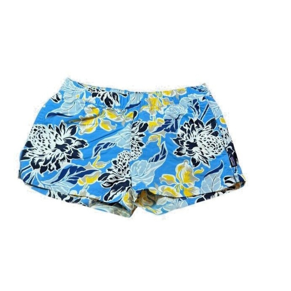Patagonia Barely Baggies 2.5" Shorts Womens Size Small AOP Floral Flowers Beach